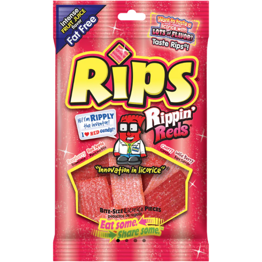 Rips Rippin' Reds Bite Size Pieces Peg Bag -(113g)