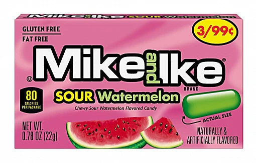 Mike and Ike Sour Watermelon Mini  (22g)