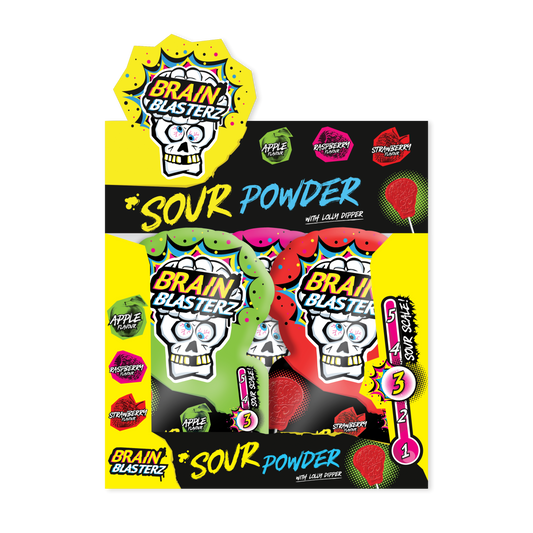 Brain Blasterz - Sour Powder with Lolly dipper