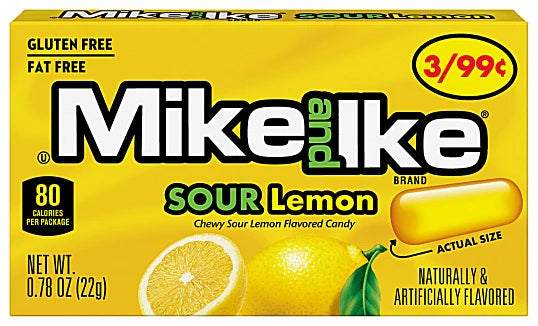 Mike and Ike Sour Lemon - Mini (22g)