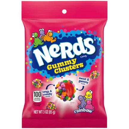 Nerds Gummy Clusters RAINBOW FRUITS 85g Bag