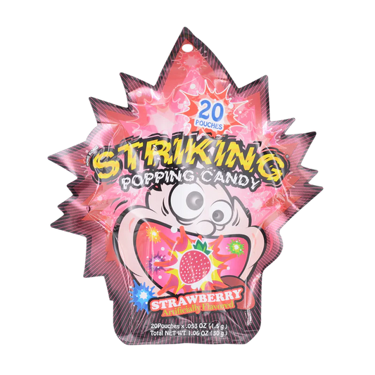 STRIKING Strawberry Flavour Popping Candy 30g