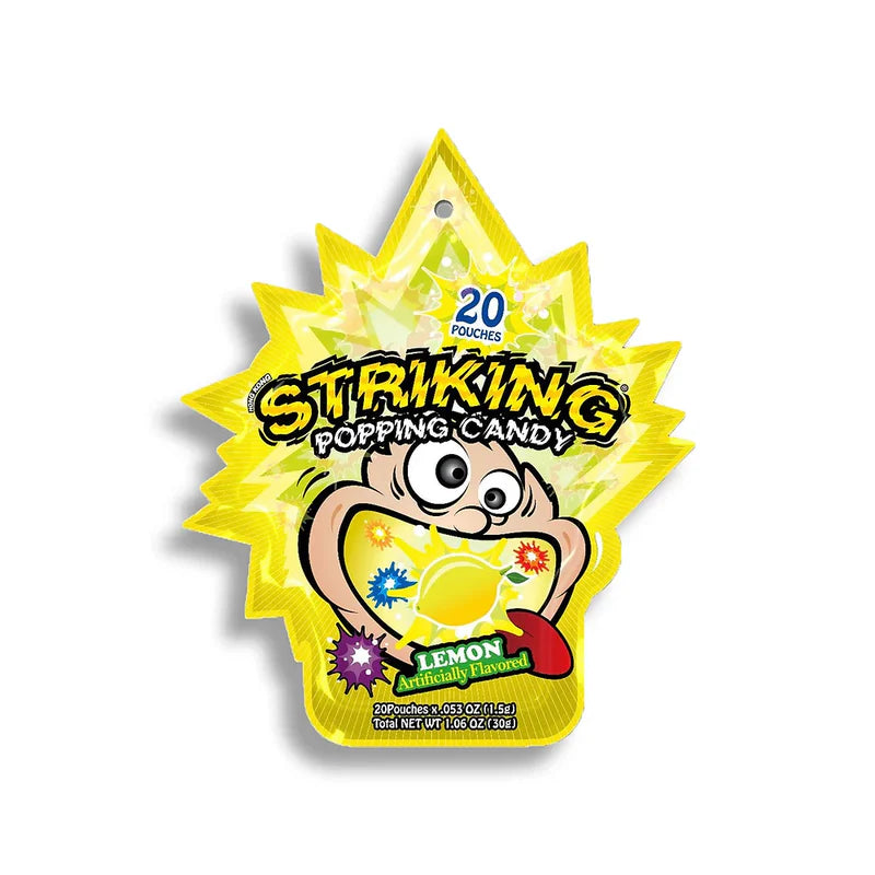 STRIKING Lemon Flavour Popping Candy 30g