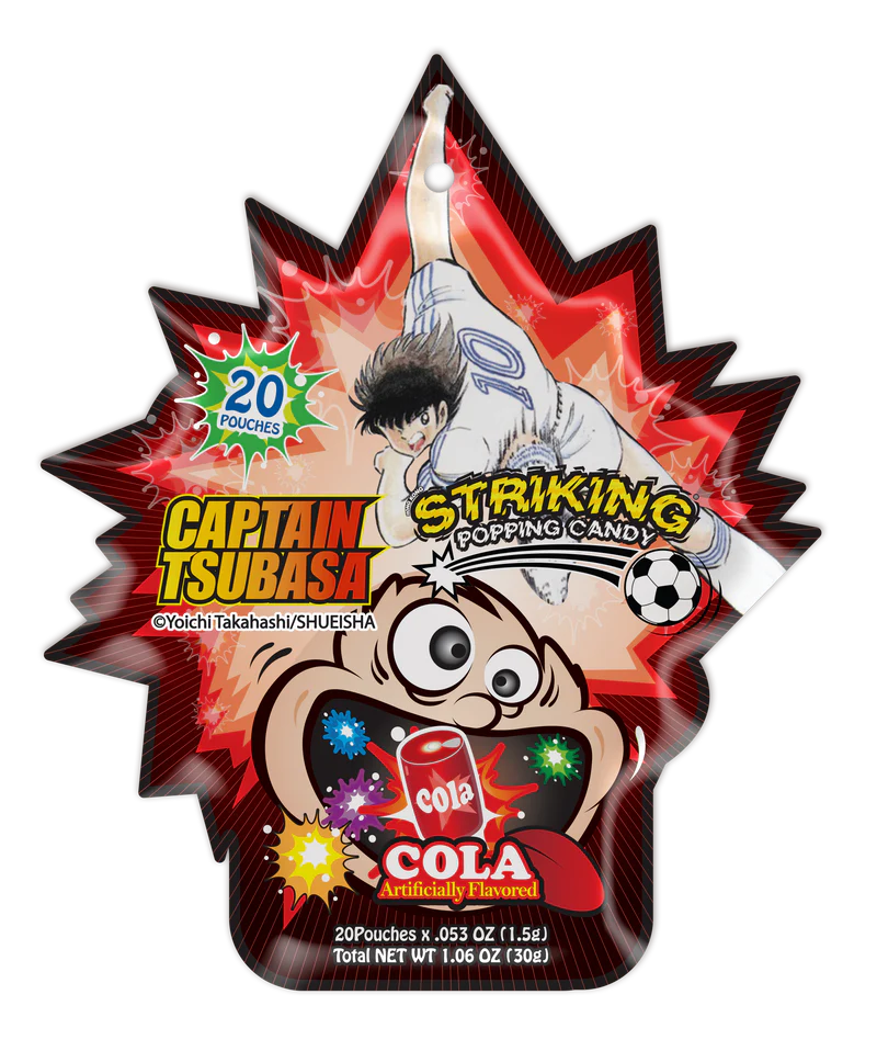 STRIKING X Captain Tsubasa Popping Candy 30g – Cola Flavor