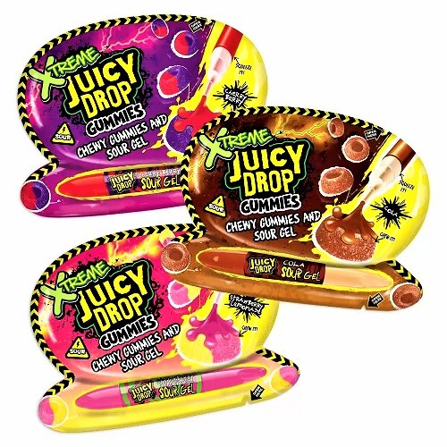 Juicy Drop Xtreme Chewy Gummies & Sour Gel