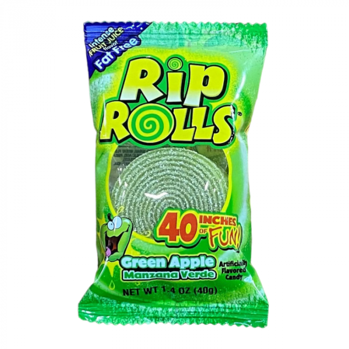 Rip Rolls Green Apple (40g)